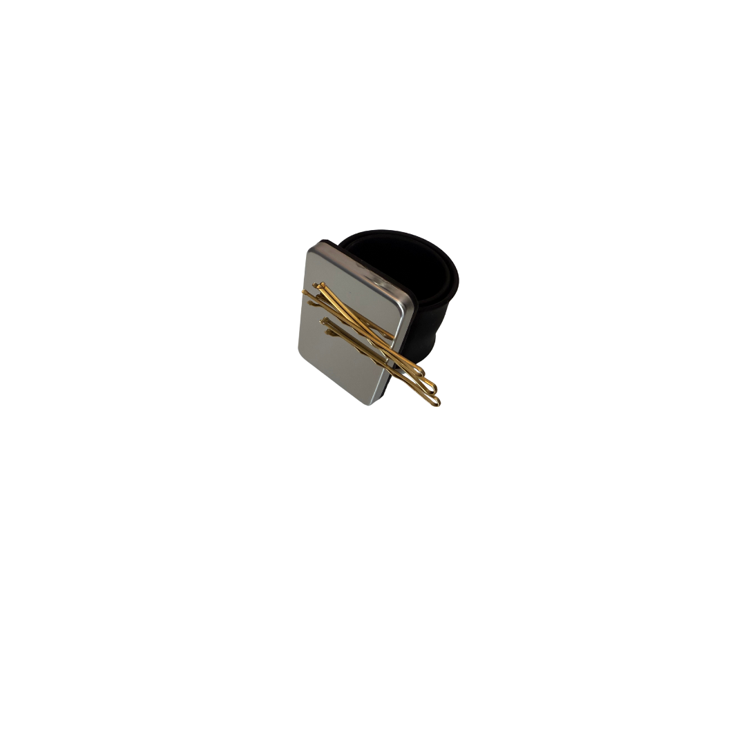 Slap band pin/grip holder