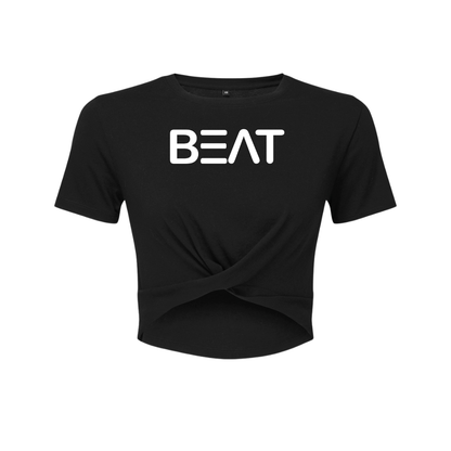 BEAT front knot cropped T