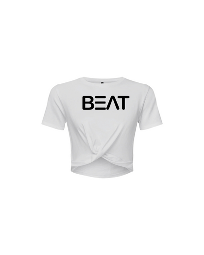 BEAT front knot cropped T