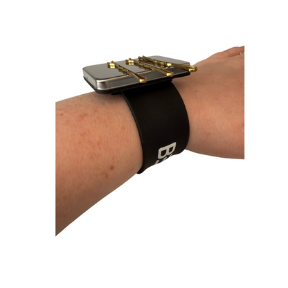 Slap band pin/grip holder