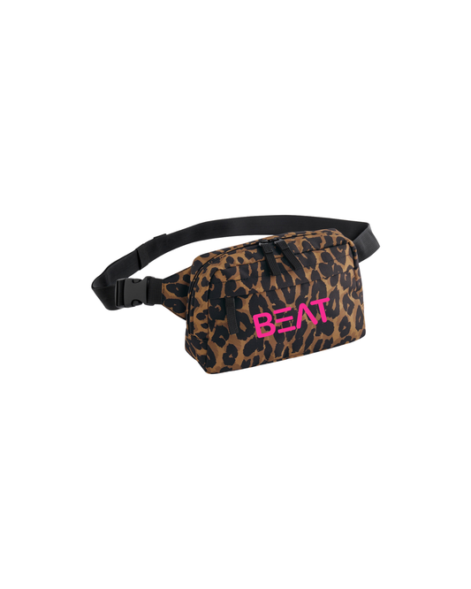 BEAT leopard print body bag